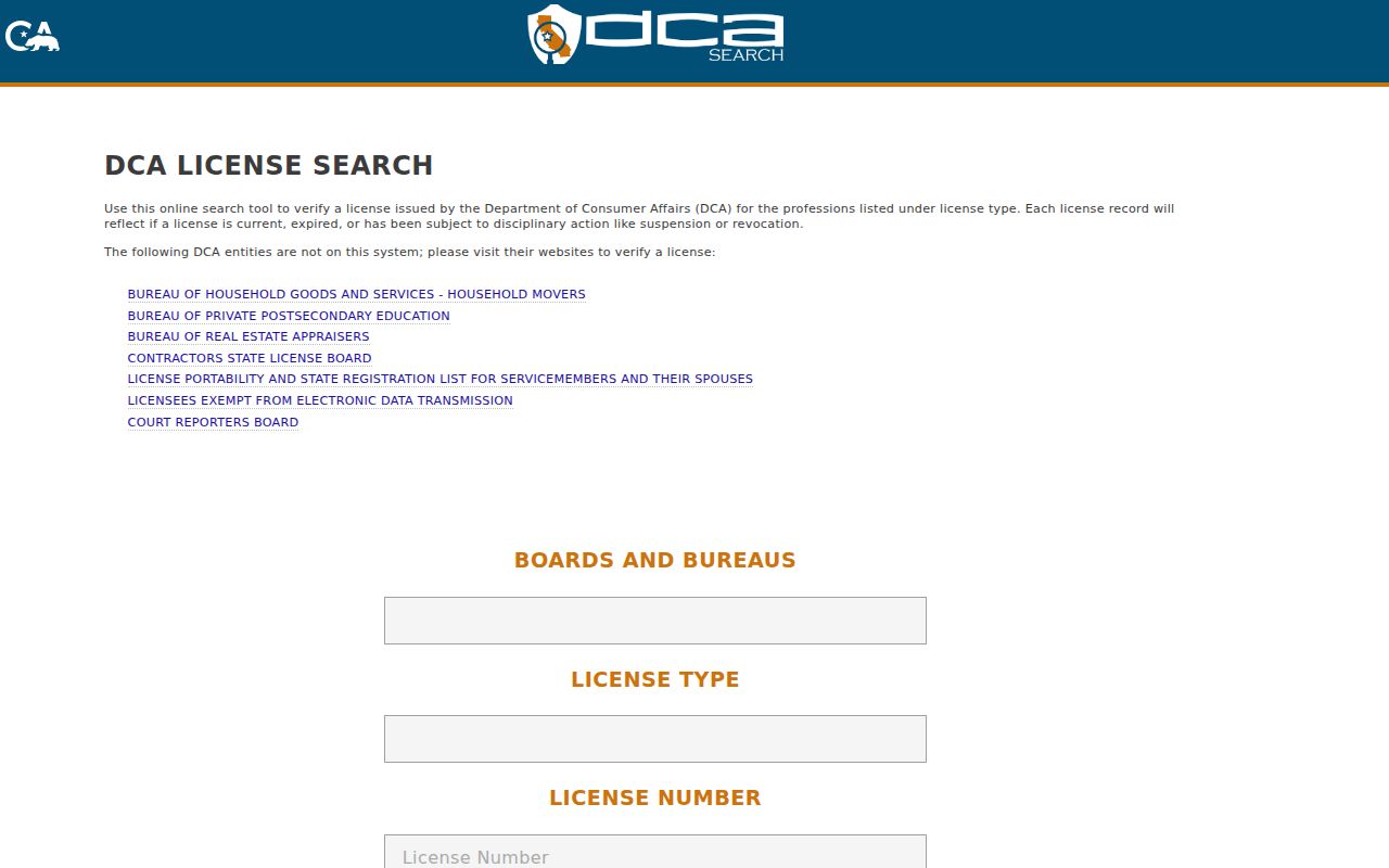 Brea people directory California license search